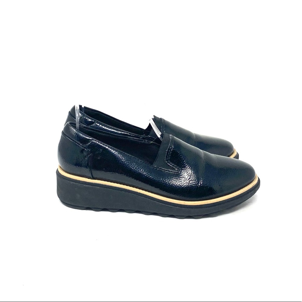 Clarks Patent Leather Slip Ons - Picture 4 of 7